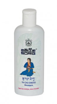 Sorig Tachu-Daegu - tibetisches mildes Shampoo mit wertvollen Kräuterauszügen, schränkt Schuppen ein, 100ml